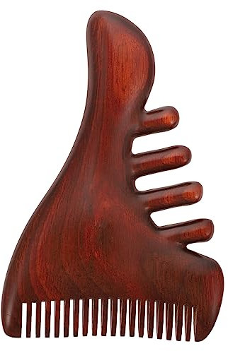 WRITWAA Comb Scalp Massage Comb for Scalp Care Natural Sandalwood Design Non-static for Relaxation and Improving Circulation for Occasions