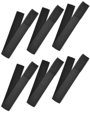 Guaber Lot de 6 sangles de cheville pour pantalon de vélo - Sangle de poignet réglable