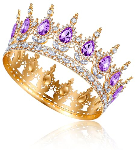 1 corona de princesa para mujer, tiara de cristal, tiara de princesa, cristal de estrás, diadema para boda, tiaras, coronas brillantes, corona para novia, corona para tartas, fiestas, desfiles de boda