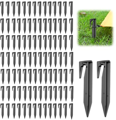 Supecesorio Zeltheringe aus Kunststoff, Outdoor-Plane, windfeste Strandheringe, Zeltzubehör, Campingzelte