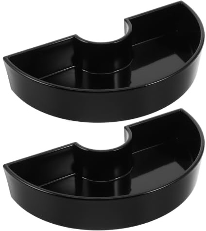 SOIMISS 2pcs Half Circle Umbrella Planter Pots with Umbrella Hole Plastic Patio Planters and Green Plants Flexible Combination Planting Tray for Balcony and Garden
