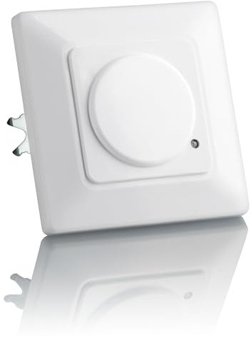 SEBSON Détecteur de Mouvement intérieur, encastré, HF capteur, LED adapté, Montage Mural, programmable, portée 15m / 180°