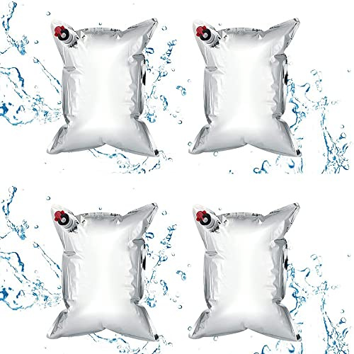 Wasserbeutel, 10L/15L/20L Faltbare Wasserkanister mit Hahn Kanister Trinkwasser Lichtdichte Verbundfolie Notwasserbeutel Faltbar Wassersack Wasserbehälter für Camping Outdoor Trinkwasserkanister