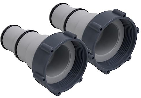 LLEZKBR Home & Garden,Pool & Spa,Pool & Spa Accessories-home-Pool Hose Adapters 2 pcs Plastic