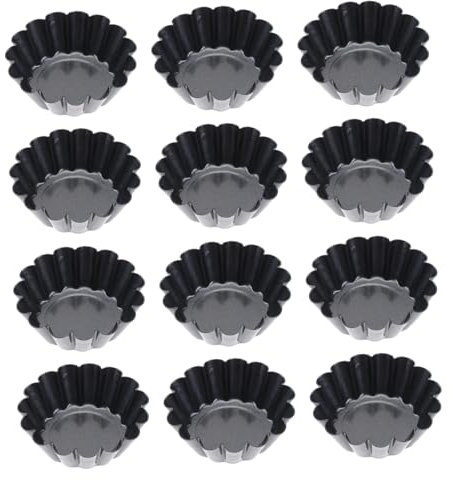 Homoyoyo 12piezas Moldes Para Tartaletas Individuales Al Antiadherentes Reutilizables
