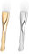 2 PCS Silicone Face Mask Applicator Tool, Soft Double-End Face Mask Brush, Washable Beauty Spatula Tools for Clay Cream Gel and Mud Facial Masks (Gold&silver)