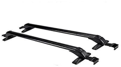 Techo Rieles Cruzados Portaequipajes Universal para Coche 100 Cm con Barra Transversal Y Capacidad Carga 75 Kg con Cerradura para Vehículos 4 O 5 Puertas. Bacas Portaequipajes Coche
