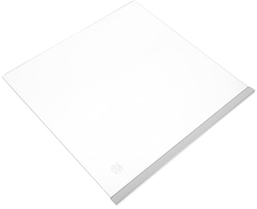 LIFKOME Separador de Compartimentos y Organizador para Refrigerador, Vidrio Templado Resistente, Divisor Refrigerador 300x300 Mm, Estante para Congelador, Accesorio Refrigeración