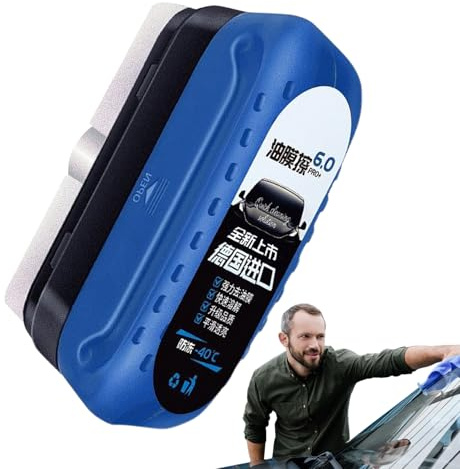 Brosse de Nettoyage Film d'Huile | 120ml Produits Nettoyage Auto Anti-Pluie,Nettoyant Pour Film Gras Sur Vitre De Voiture | pour Pare-brise Extérieur Phare Pneu Marine Moto Camping-Car Camion Meuble G