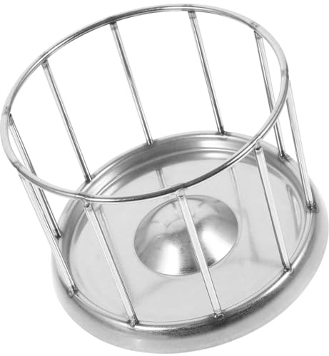 SHINEOFI Comedero de Acero Inoxidable 304 para Tortugas y Reptiles Cuenco de Agua y Alimento de 11 CM de Diámetro Bebedero Grande para Terrarios Plato Resistente para Gusanos y Reptiles