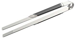 Everdure by Heston blumenthal Premiumpinzette mit Softgriff Größe L I Grillpinzette aus gebürstetem rostfreiem Stahl 2mm Materialstärke I Quantum Premium Zubehör zum Grillen