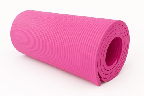 OUTLETISSIMO® Tappetino Yoga Fucsia 173×61 cm – Morbido, Antiscivolo, Ammortizzante e Flessibile – Ideale per Yoga, Pilates, Fitness e Aerobica