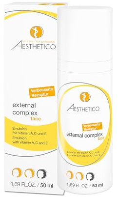 AESTHETICO external complex, 50 ml | Reichhaltige Anti-Aging-Emulsion für reife, trockene Haut, mit Vitamin A, C und E, pflegt intensiv und schützt antioxidativ