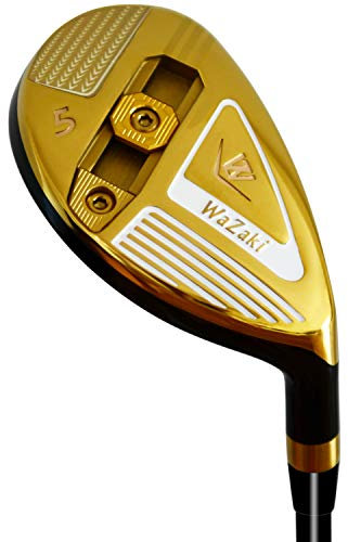 Japan Wazaki WL-III Mx stål justerbar hybridjärn enkel golfklubb med huvudbonad, 23 graders loft, en flex, 65 g grafitaxel, nr 5, högerhänt