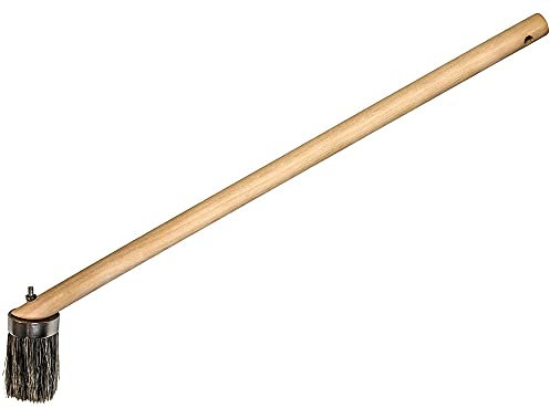 Faithfull FAIPBSTRIKER Striker Long Reach Paint Brush (complete) - 50mm (2in) Angled Head, 60cm (24in) Wooden Handle, Black