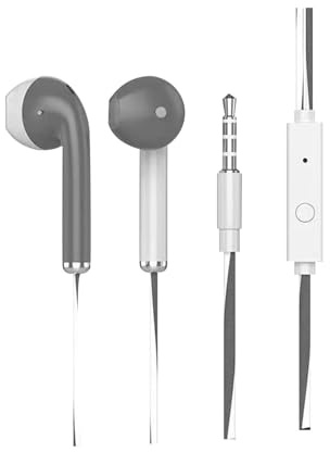 Cuffie intrauricolari cablate | Cuffie con filo | Tappi per le orecchie di diverse dimensioni per bambini, simpatici auricolari con filo, auricolari da donna con filo, cuffie intrauricolari con dimens