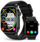 2024 Smartwatch für Herren Damen, Infrarot True Blood Sauerstoff-Monitor, 5,2 cm AMOLED Display, Herzfrequenz Blutdruck Schlafmonitor, IP68 Wasserdicht Fitness Tracker Kompatibel mit Android und iOS