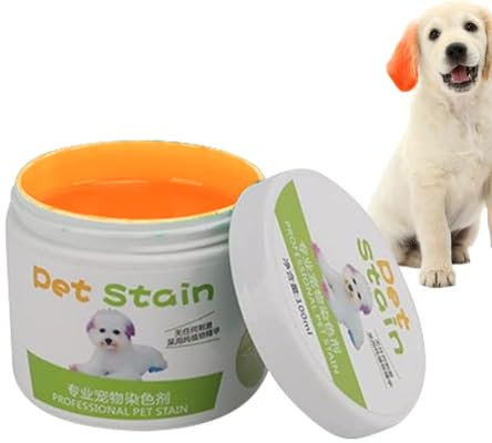 Semi Permanente Haustier Haarfarbe, 100g Sicher Hundefarbe, Ungiftige Haarfarbe für Hunde, Katzen und alle Haustiere, die Gebadet Werden können