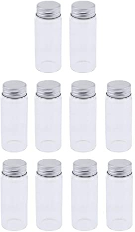 10 stycken runda glasburkar för skönhetsprodukter, borosilikatbehållare, perfekta för lotioner, eteriska oljor och hemmagjorda scrubs, bra för resor, present till - 65 ml