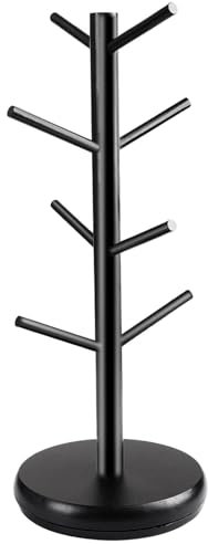 Kaffeebecherhalter, Kaffeetassen-Organizer für zu Hause, schwarzer -Tassenhalter, Tassenhalter mit dickerer Basis, eleganter Tassenhalter, Organizer für Tassen i