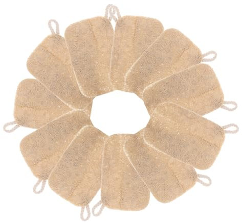 minkissy 10pcs Natural Loofah Dish Sponges Multipurpose Reusable Kitchen Dishwashing Scrubber Cleaner Made from Loofah Material for Efficient Dish Cleaning
