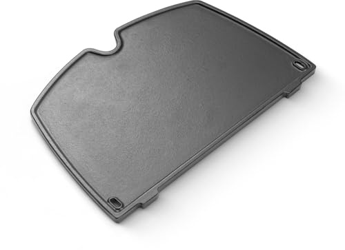 6559 Grillplatte für Weber Q200, Q220, Q240, Q260, Q2000, Q2200, Q2400 gasgrill, 38,9CM Griddle Gusplatte for Weber 6559 Natural Organic Porc CI Grillpfanne Grillrost Zubehör Ersatzteile