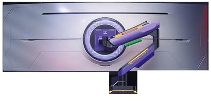 DRJBBODVQ Support for Moniteur T18X avec écran à Poissons, Support de 49 Pouces, écran incurvé de 20kg, Base pneumatique(Purple)