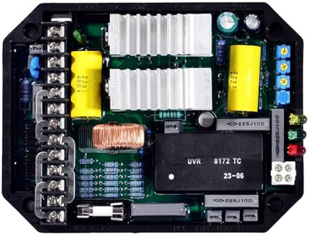 Tendparts Regulador de voltaje automático AVR UVR 8172 UVR8172 compatible con generador Mecc Alte TC compatible con generador sin escobillas alternador Genset