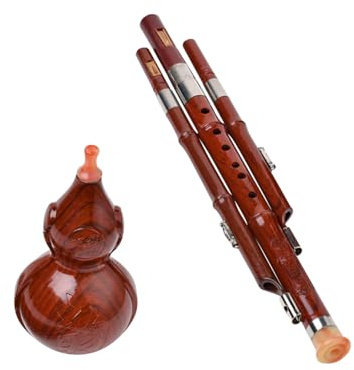 Kisangel Hulusi -Anfänger Musikinstrumente Flöte für Erwachsene Schallkürbisform chinesische musikinstrumente chinesische holzbläser Instrument Chinesisch ABS Bakelit