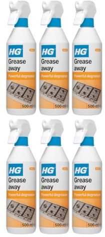HG Grease Away – Kitchen Degreaser Spray for Fat, Oil, Hob, Cooker & Extractor Cleaning – 500ml (6)