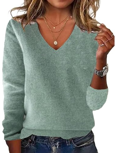 Pull confortable en cachemire pour femme, col en V, automne 2025, décontracté, classique, doux, basique, pull léger et chaud