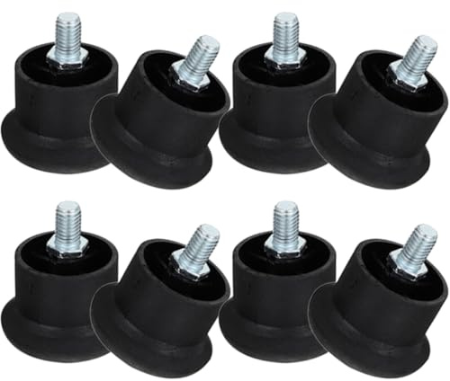 OUNONA Lot de 8 Patins de Chaise en Plastique Épais Vis Butées de Pieds de Chaise de Bureau Stables Compatibles Plupart des Pieds Transformation des roulettes Fixes pour Sols Durs