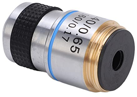 Stylebest Akromatiskt Mikroskop Objektiv Högupplöst Lins för Biologiska Applikationer med 20 Mm Gränssnitt Aluminiumlegering (S40/0,65)