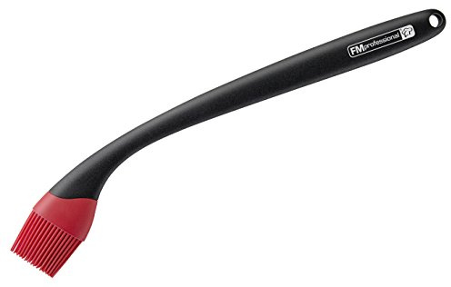 FMprofessional Pennello in silicone BBQ, pennello da cucina con setole in silicone, pennello in silicone di alta qualità (colore: nero/rosso), quantità: 1 pezzo