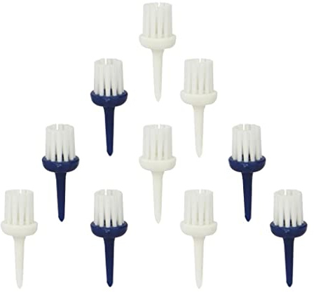 T TOOYFUL 10 Stück Pro Golf Brush Tees Trainingshilfe für Golf-Tees, 52 mm