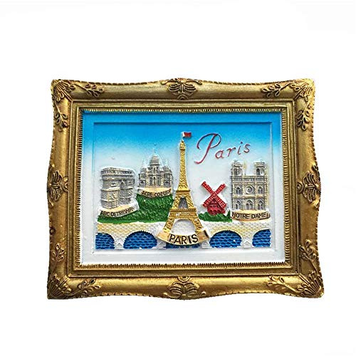 3D-Kühlschrankmagnet, Motiv Paris France, Reise-Souvenir, Geschenk-Kollektion, Heim-Küche, Dekoration, magnetischer Aufkleber, Frankreich Kühlschrankmagnet