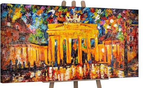 YS-Art XXL Abstrakt Acrylbild Brandenburger Tor modernes Design Berlin