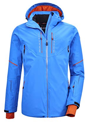 Killtec Skijacke Herren Kuopio MN Ski JCKT A - Ski Jacke mit abzippbarer Kapuze und Schneefang - 20.000 mm Wassersäule, himmerlblau, 3XL, 36102-000