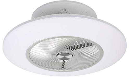 Ventilatore A Soffitto con Illuminazione A LED Dimmerabile Moderna con Ventilatore A Telecomando Fan LED Bluetooth Fan per Camera da Letto Soggiorno Sala da Pranzo Diametro