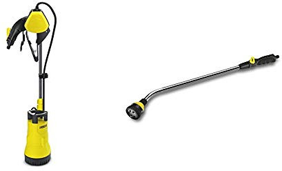 Kärcher Fasspumpe BP 1 Barrel (Bewässerung mit Regenwasser, 400 Watt, 3800 l/h) & Gießstab schwarz