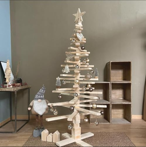 Weihnachtsbaum aus Naturholz, Höhe 1,80 m