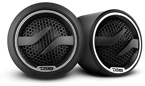 DS18 ZXI-T1 - Tweeter de audio para coche Pei Dome de 1.7 pulgadas con bobina de voz de aluminio de 1 pulgada, 100 W, pico de 4 ohmios
