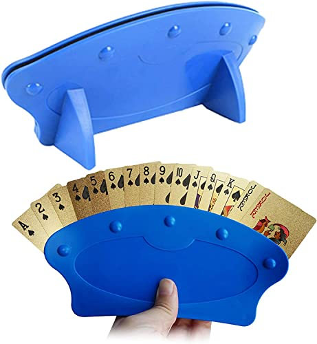 Norhogo 2 Stück Spielkartenständer Kartenhalter Kartenhalter Spielkarten Freisprech Kartenständer Kinder Spielkartenhalter Spielkartenhalter, für Kinder, Erwachsene, Behinderte, ältere Menschen