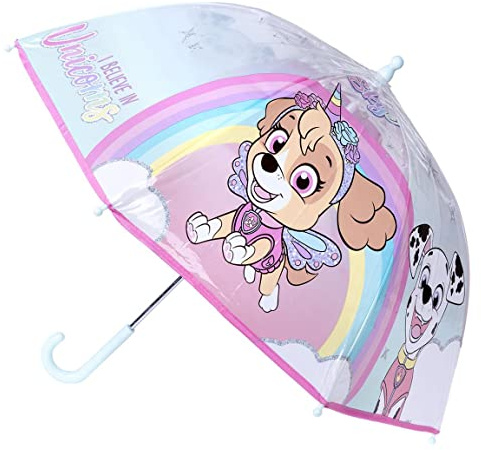 PAW PATROL Chase Rubble Marshall Skye Kuppelschirm Regenschirm Stock-Schirm manuell 71 cm Durchmesser Junge oder Mädchen