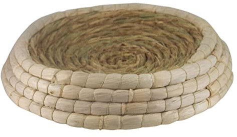 TTOCAR Rascador redondo para gatos, nido de paja para gatos, protección de muebles para gatos, casa de perro tejida a mano, nido de gato tejido a mano, caja redonda transpirable para gatos, perros,