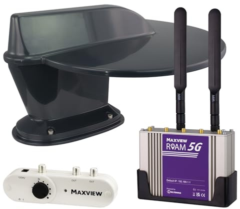 COMBO/60G Roam 5G Combo Omnidirectional Mobile WiFi & TV Antenna Kit GREY
