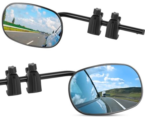 Wohnwagenspiegel LYtech 23 Wohnwagen Spiegel Auto Universal Zusatzspiegel Auto Außen Wohnwagen Außenspiegel Caravan-Spiegel Caravanspiegel Anhängerspiegel für Alle Gängigen Fahrzeugtypen (2 Stück)