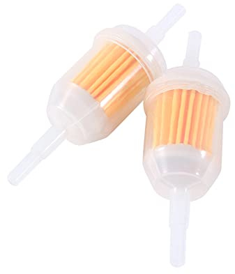 Haosie 2PCS Inline Fuel Filter, Petrol Filter Accessory | Hose Pipe Inline Filters Replacement for 6mm 8mm Hoses, Fits Motorcycle, Scooter