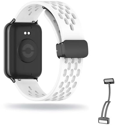 KUWAI Armbänder für Xiaomi Mi Band 9 Pro Armband, Weiches Silikon Magnetisch Armbänder mit Xiaomi Mi Band 9 Pro Armband für Herren Damen Sport Armband mit Xiaomi Mi Band 9 Pro (4)