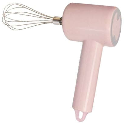 Goshyda Sbattitore Elettrico a 3 velocità, Sbattitore Portatile con Fruste Rimovibili, Motore a Basso Rumore, per Sbattere le Uova, Montare la Panna, Mescolare il Latte Condensato (PINK)